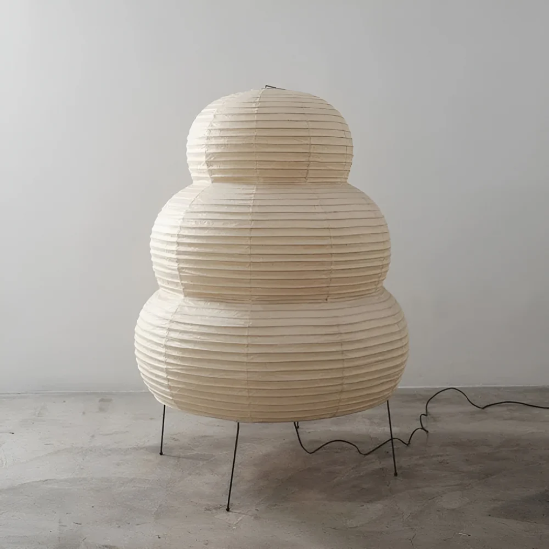 Noval - Lampadaire Japonais en Papier de Riz