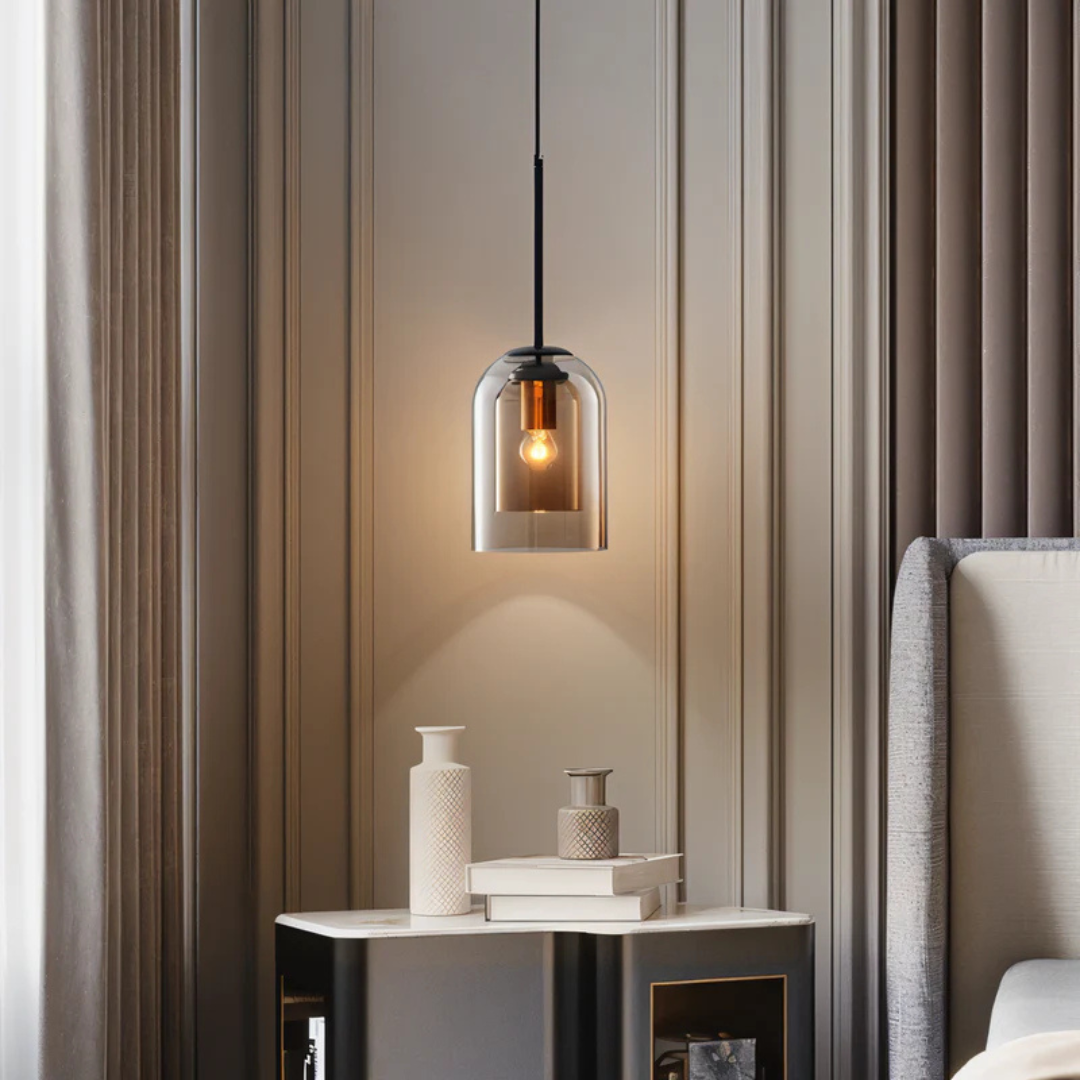 Aurigne – Suspension Moderne en Verre
