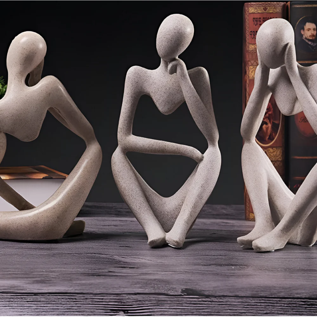 Cindrel - Statue Abstraite Homme Pensant