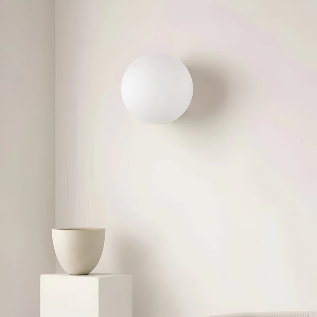Eos - Applique Murale Minimaliste Ronde En Verre