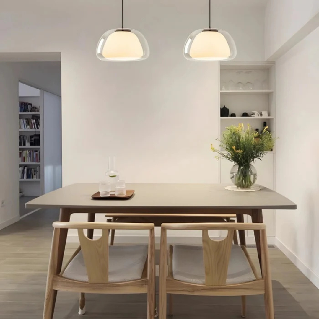 Aural - Suspension Moderne en Verre pour Salon & Salle à Manger