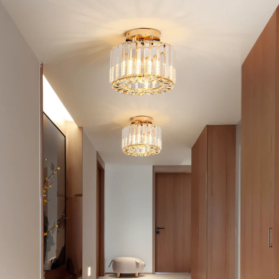 Orya – Plafonnier Luxueux en Cristal | Éclairage de Plafond Étincelant