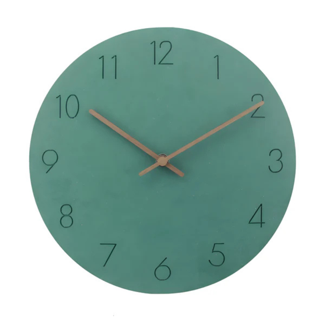 Clea – Horloge Murale Minimaliste en Bois