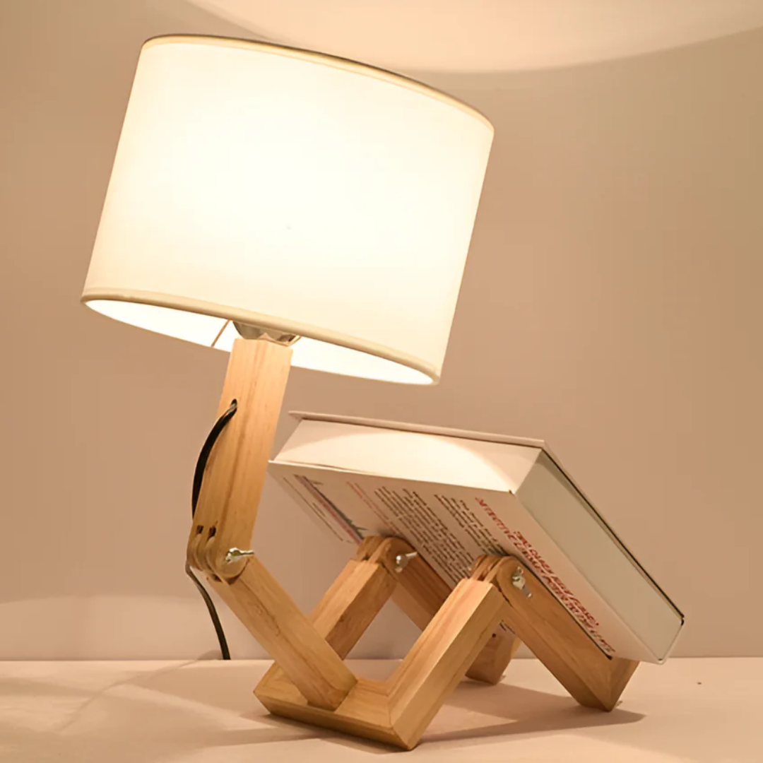 Corlune - Lampe de Table en Bois Flexible