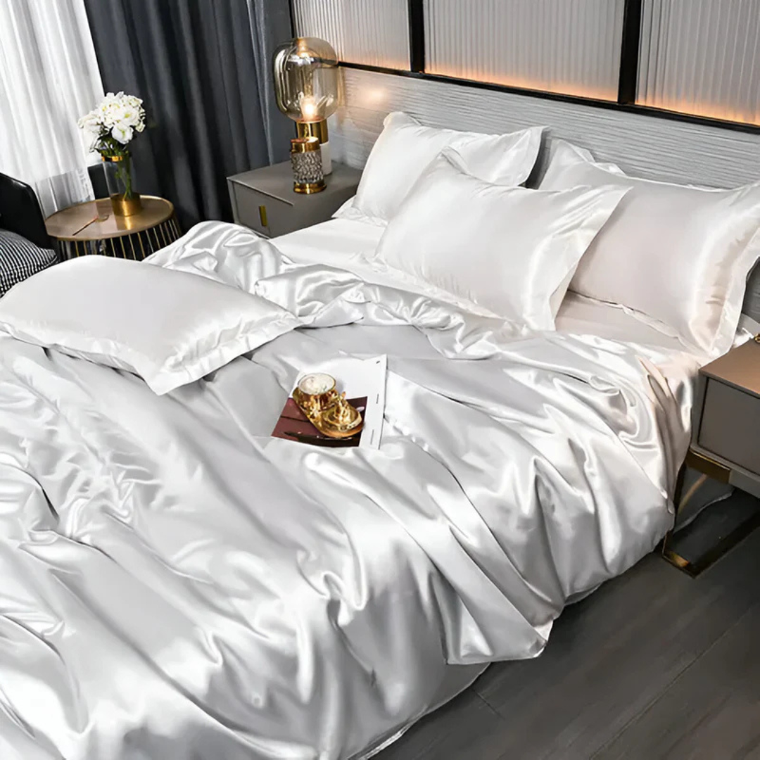 Lumiane - Housse De Couette En Soie De Luxe Douce Et Respirante