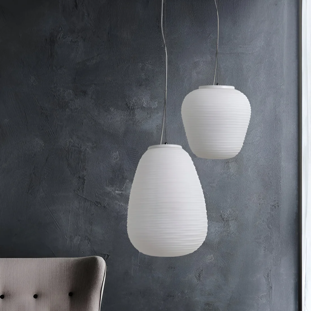 Alviane - Suspension en Verre Opalin