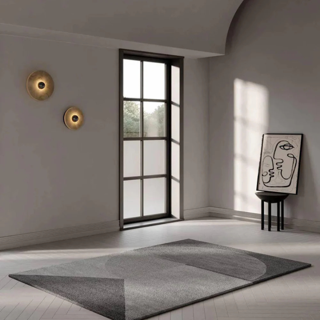 Helia - Applique Murale Ronde LED En Albâtre Style Nordique