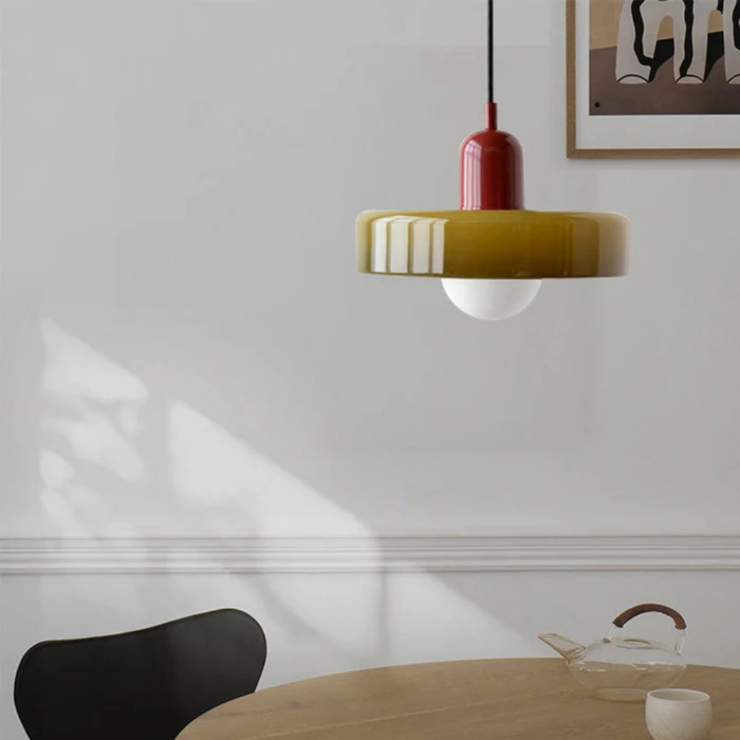 Aube - Lampe Suspendue Design En Verre Coloré