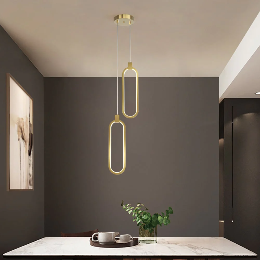 Clavine - Suspension Design Luxe Dorée