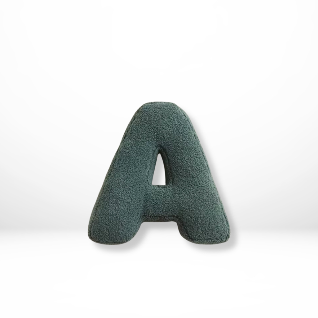 Eona - Coussin Décoratif en Velours Alphabet