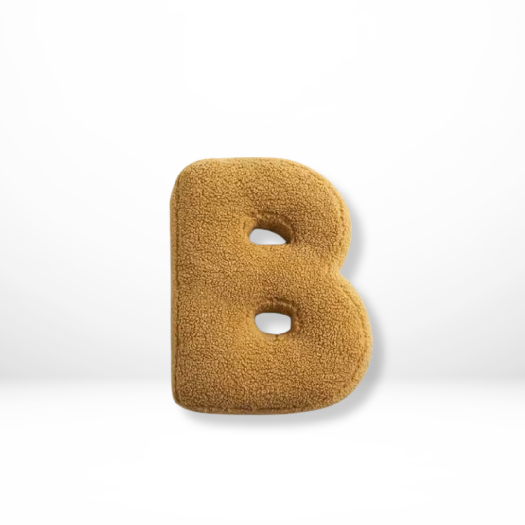 Eona - Coussin Décoratif en Velours Alphabet