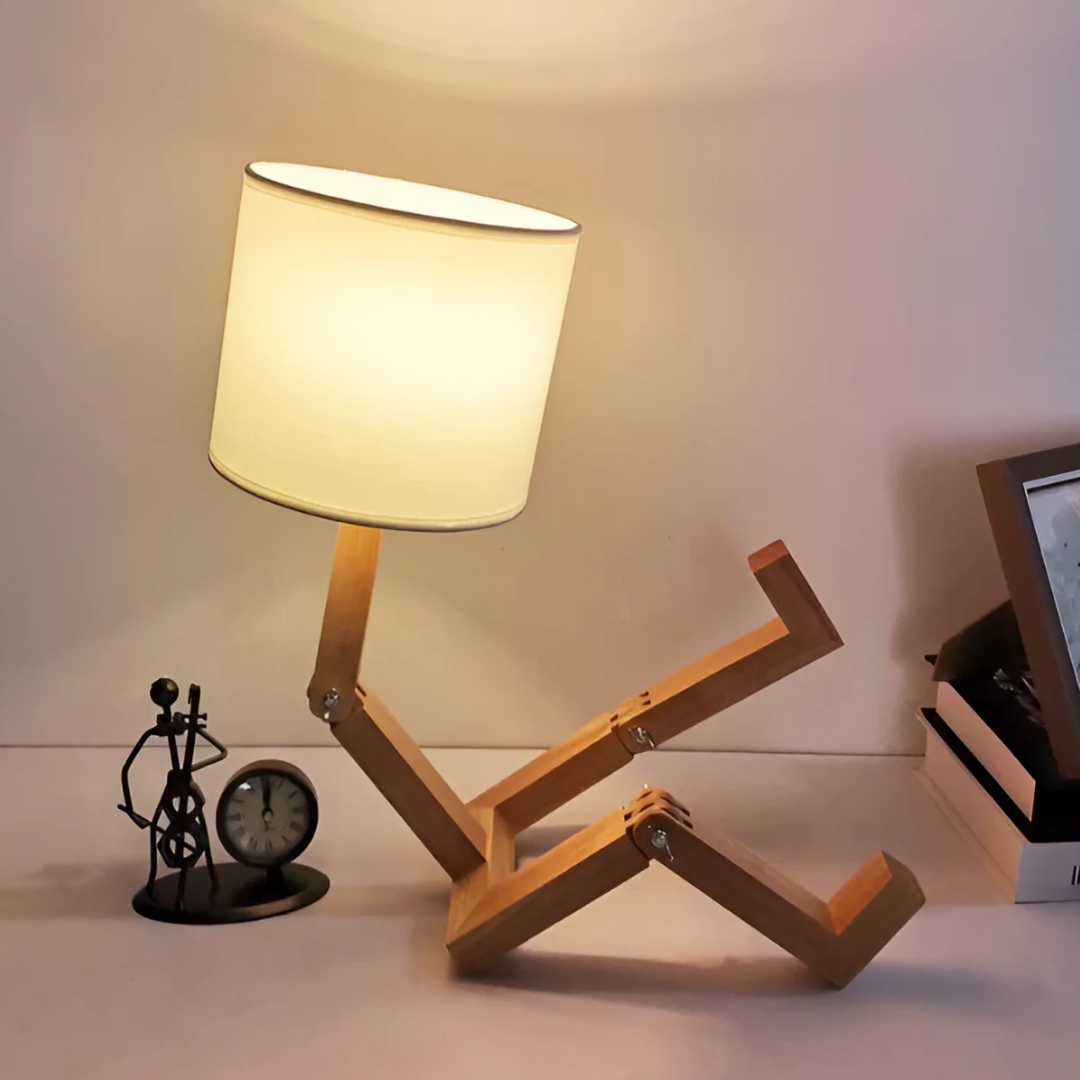 Corlune - Lampe de Table en Bois Flexible