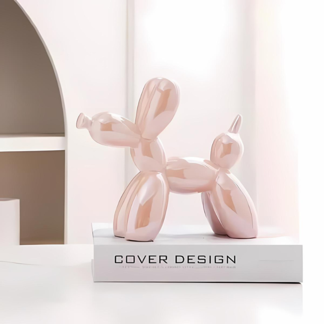 Romare – Statue de Chien en Céramique en Forme de Ballon