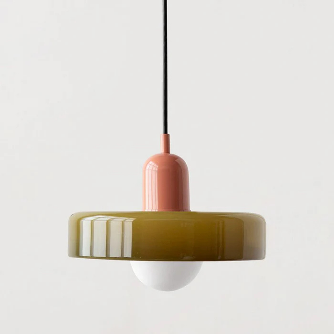 Aube - Lampe Suspendue Design En Verre Coloré