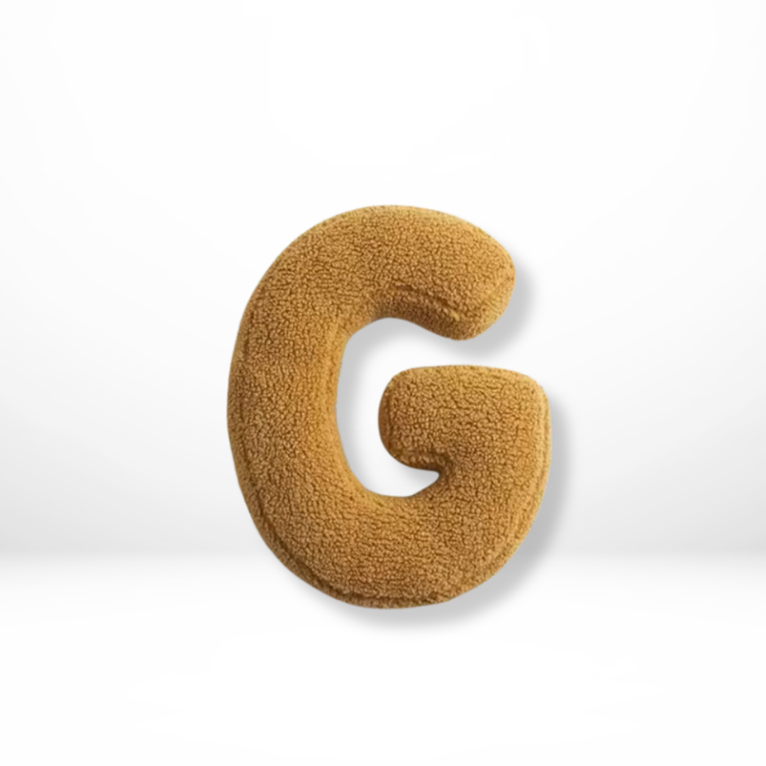 Eona - Coussin Décoratif en Velours Alphabet