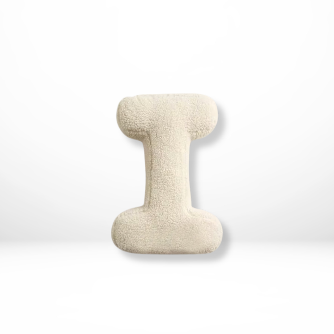 Eona - Coussin Décoratif en Velours Alphabet