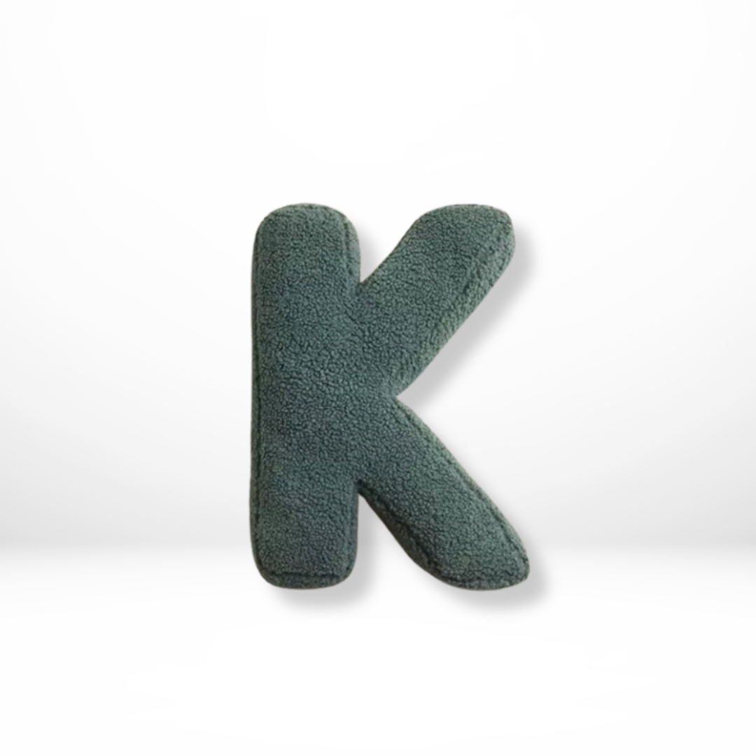 Eona - Coussin Décoratif en Velours Alphabet