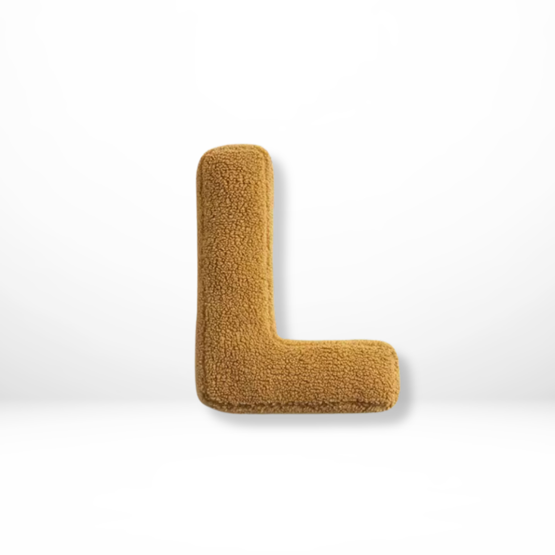 Eona - Coussin Décoratif en Velours Alphabet