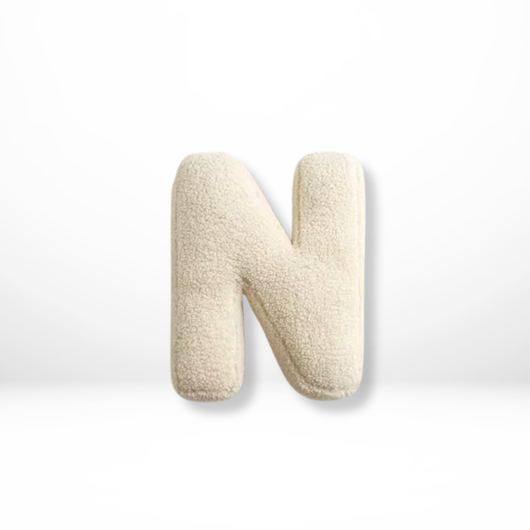 Eona - Coussin Décoratif en Velours Alphabet