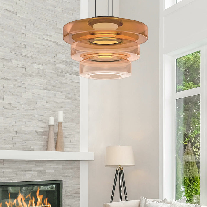 Cindral - Suspension en Verre Style Bauhaus