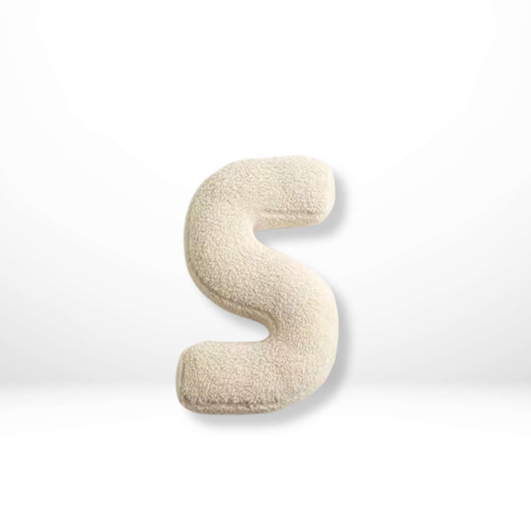 Eona - Coussin Décoratif en Velours Alphabet