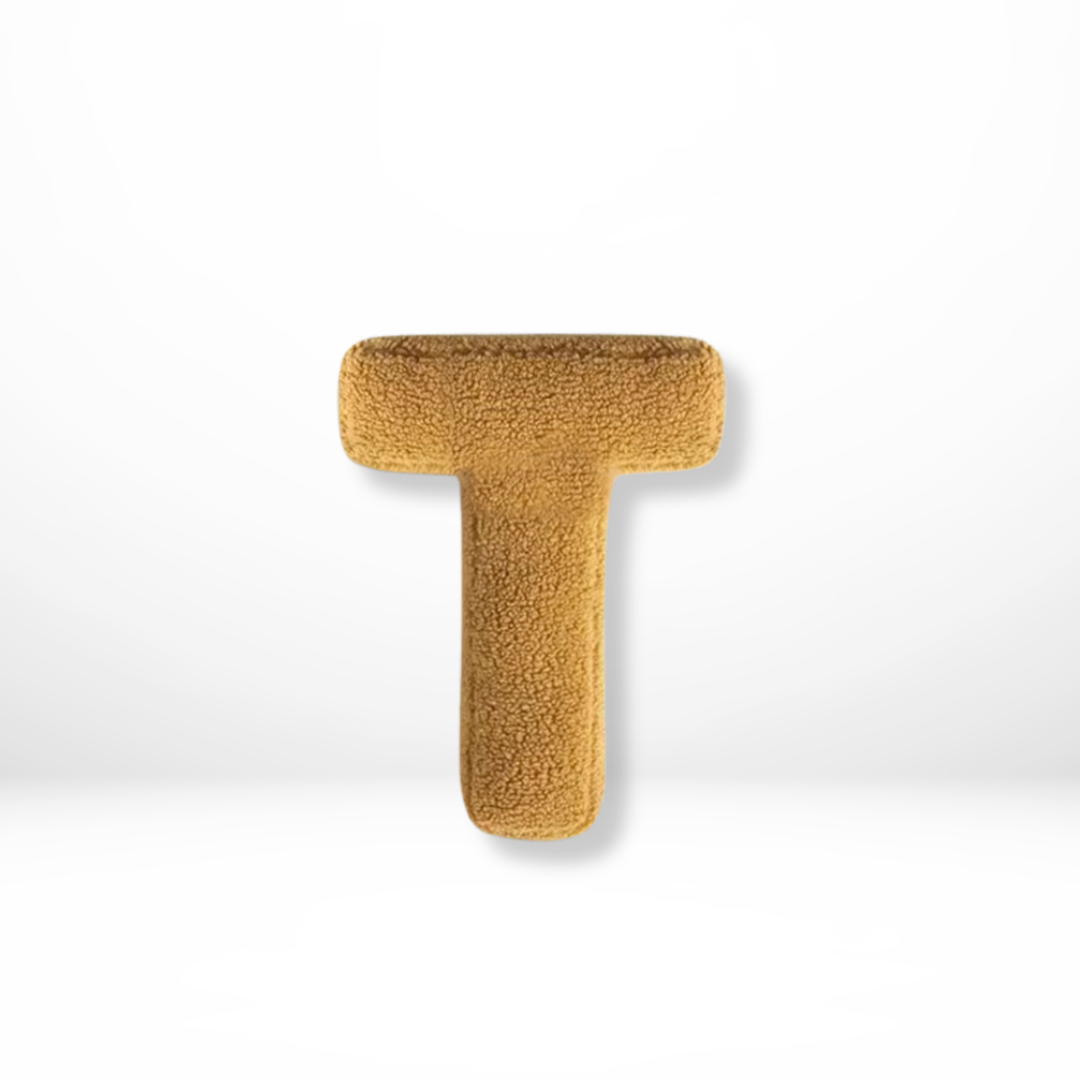 Eona - Coussin Décoratif en Velours Alphabet
