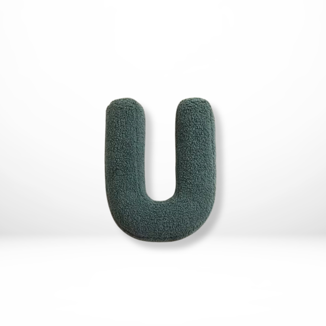 Eona - Coussin Décoratif en Velours Alphabet