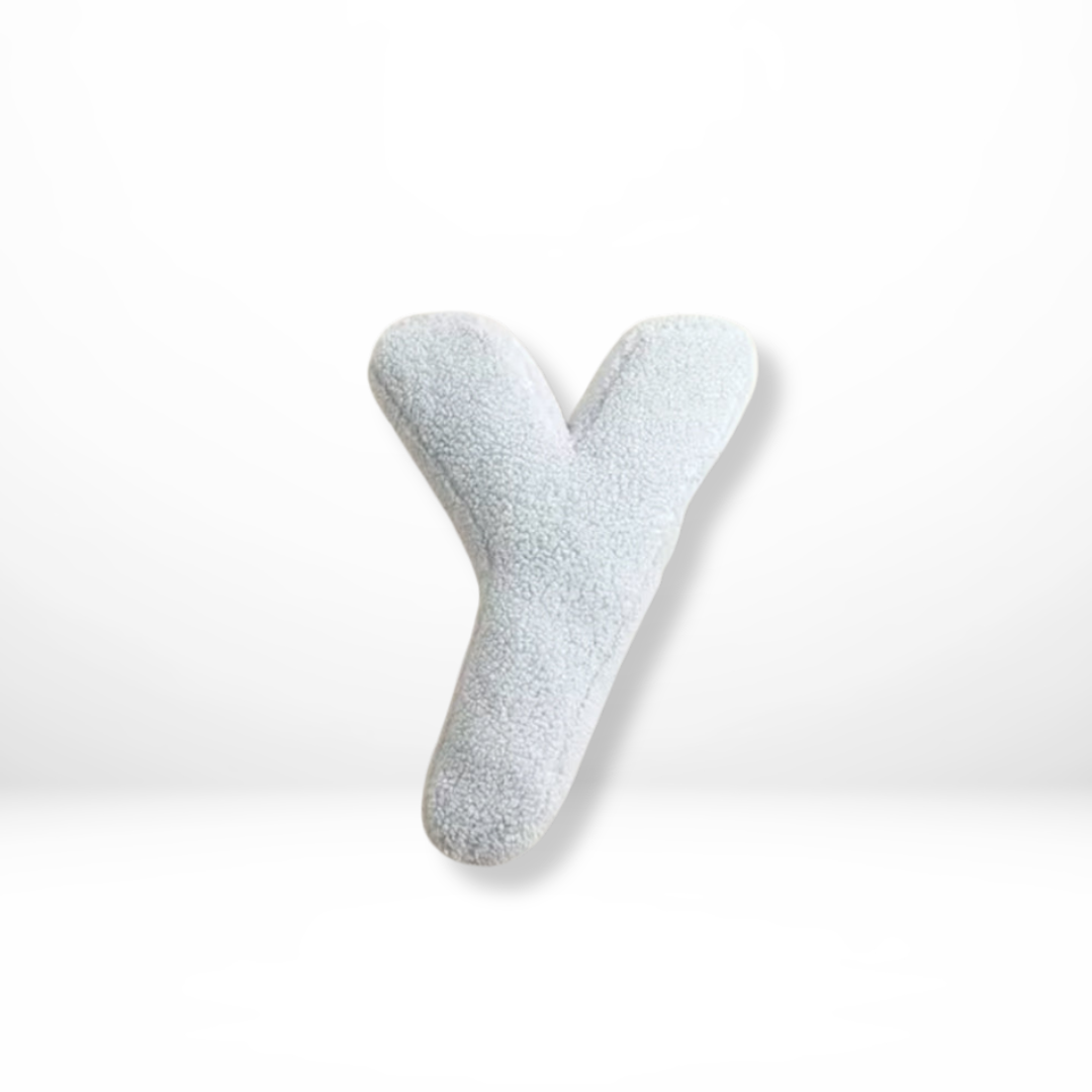 Eona - Coussin Décoratif en Velours Alphabet