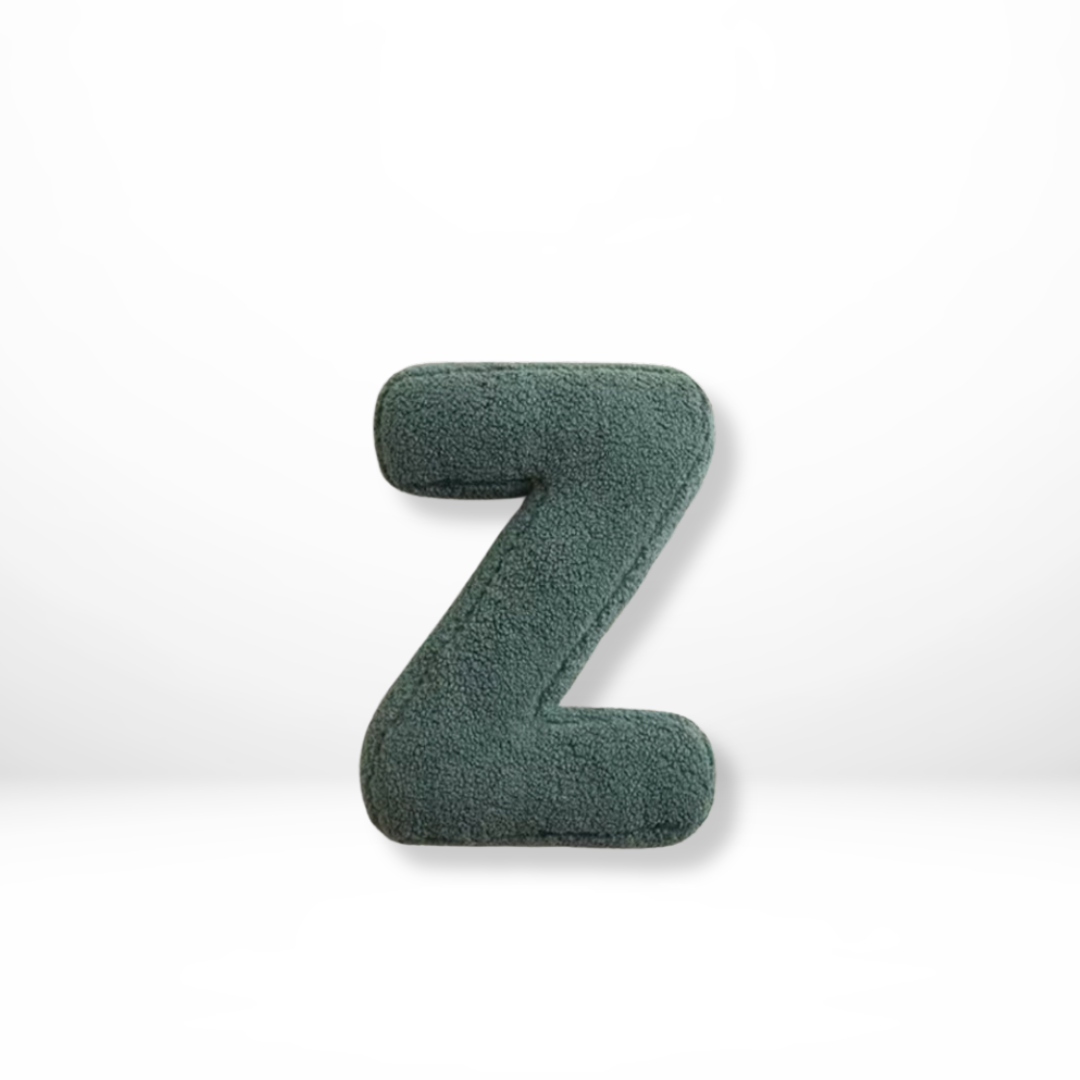 Eona - Coussin Décoratif en Velours Alphabet