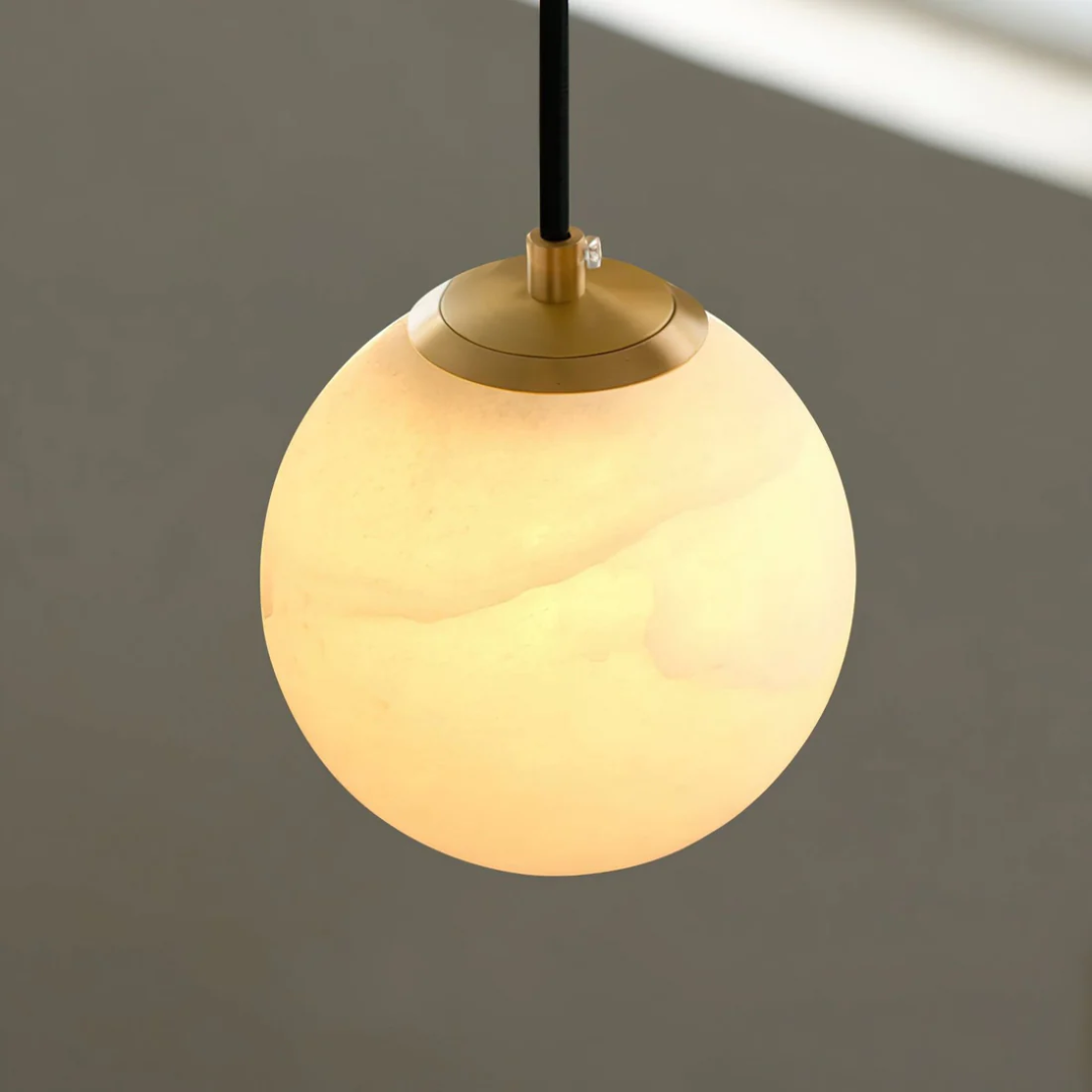 Brisel - Suspension Boule en Albâtre