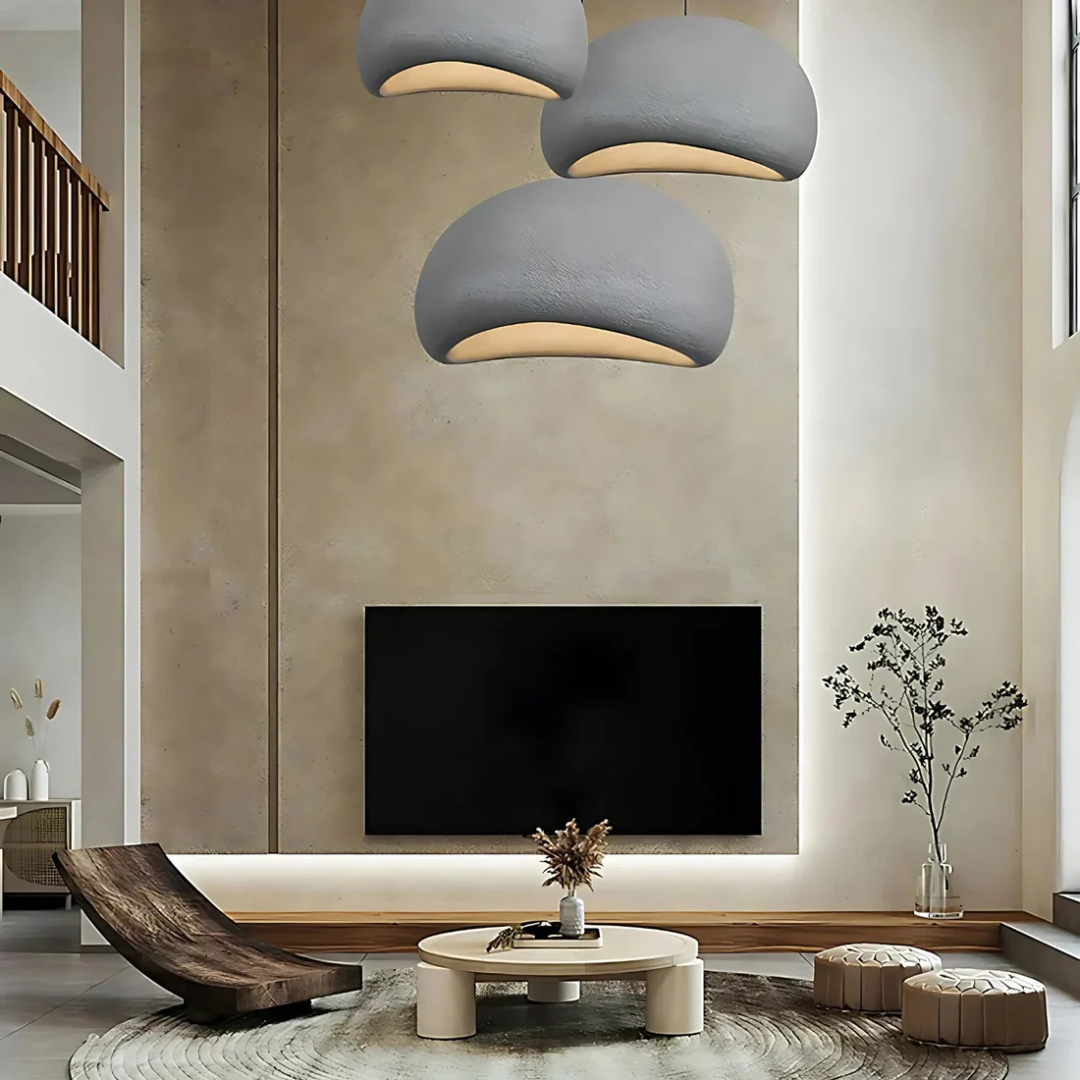 Lune - Lampe Suspendue Design Wabi-Sabi