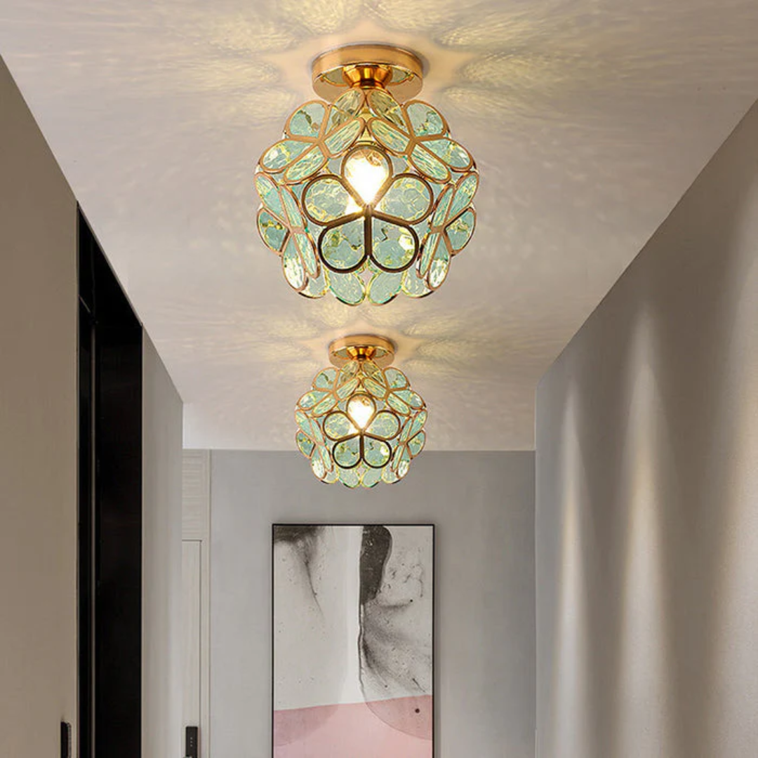 Serena – Plafonnier de Luxe en Verre Fleur