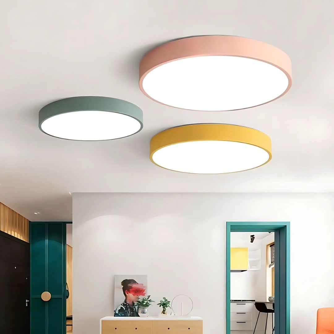Lunea – Plafonnier LED Scandinave en Bois