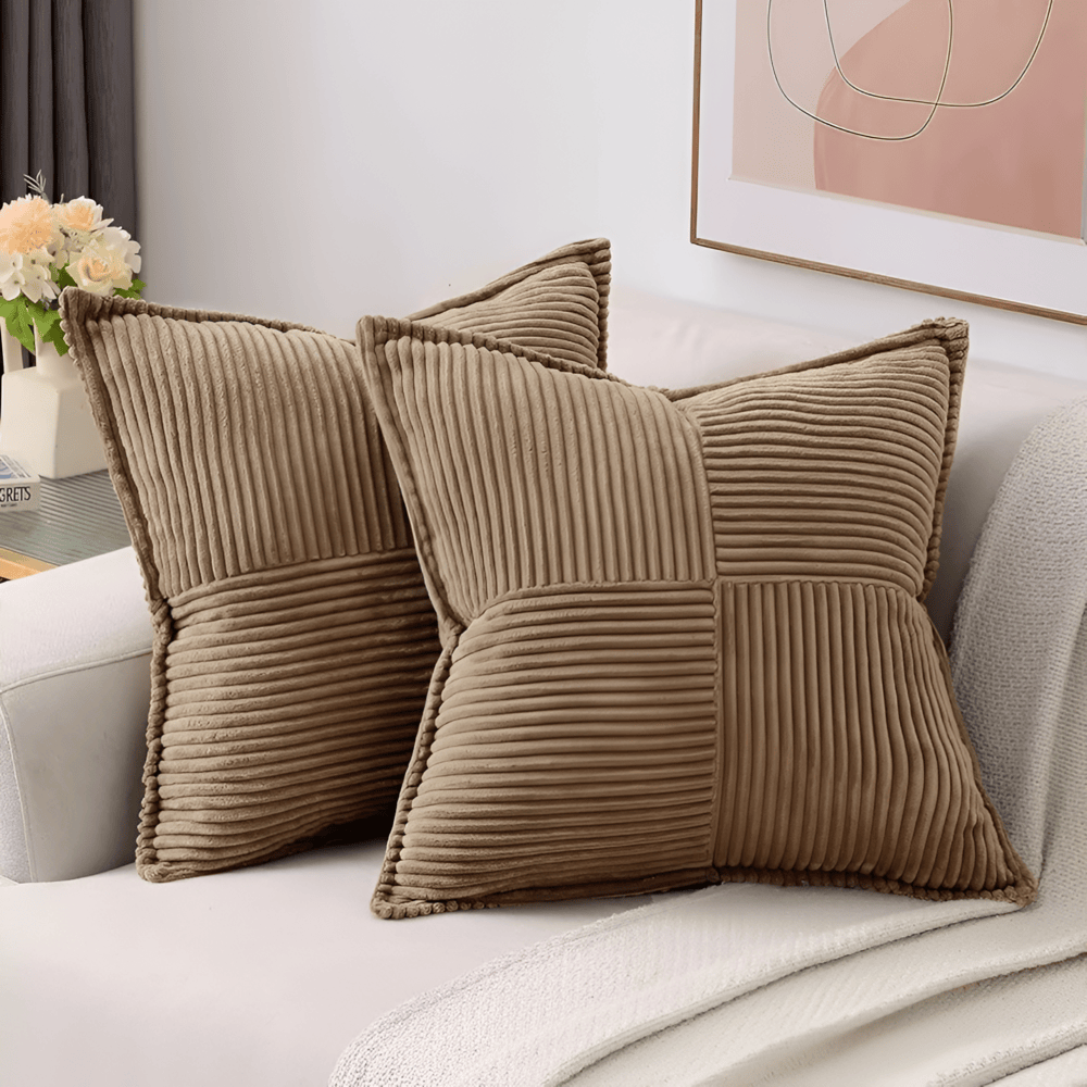 Duvane - Housse de Coussin Unie Anti-Taches