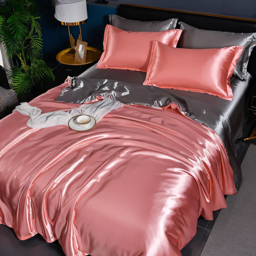 Lumiane - Housse De Couette En Soie De Luxe Douce Et Respirante