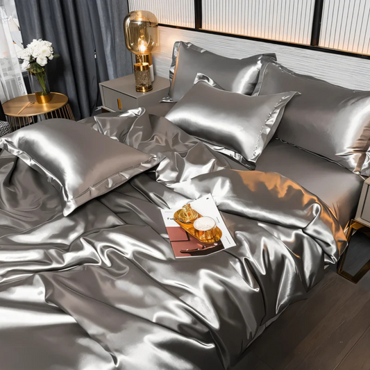 Lumiane - Housse De Couette En Soie De Luxe Douce Et Respirante