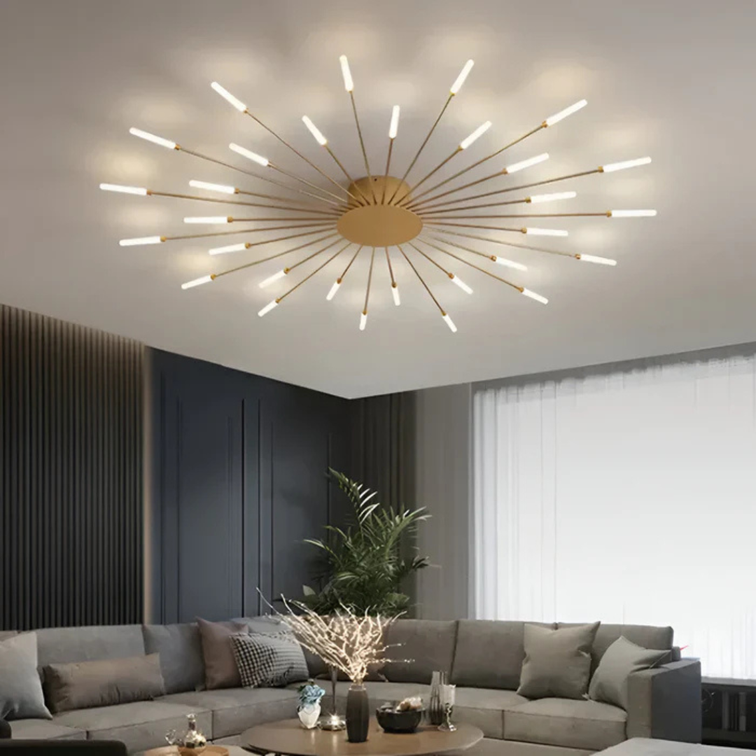Virelia - Plafonnier LED de Luxe Élégant pour Salon