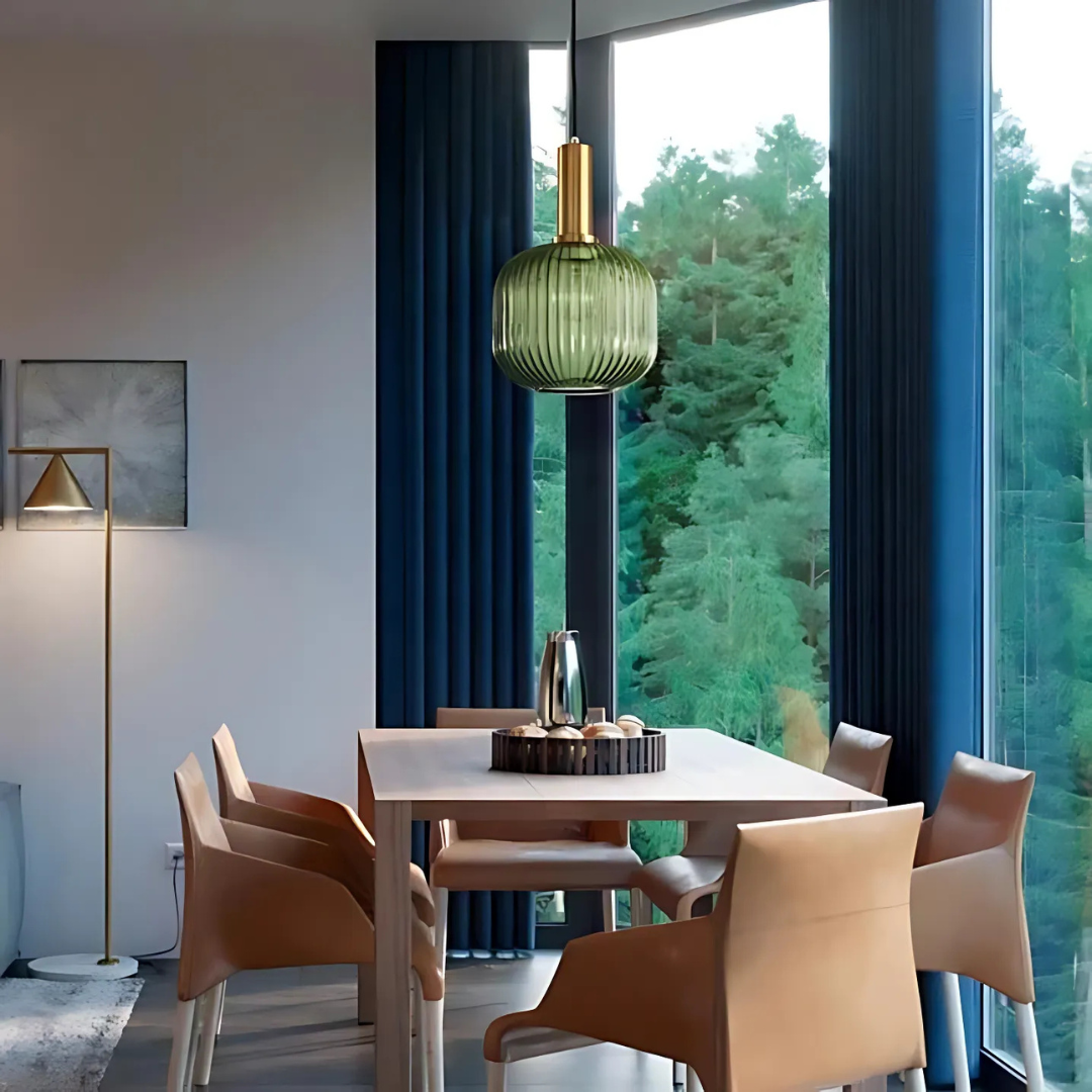 Melia - Lampe Suspendue En Verre Coloré Style Nordique