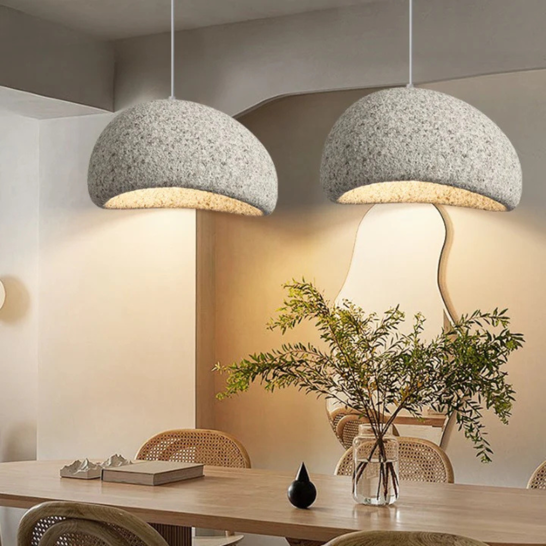 Lune - Lampe Suspendue Design Wabi-Sabi