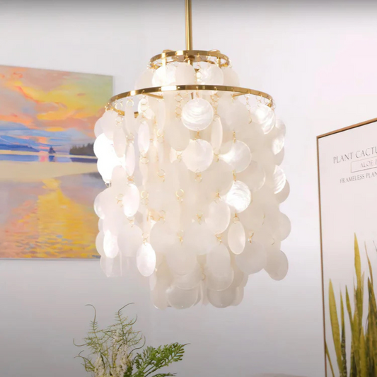 Lorvien - Suspension Vintage en Coquillage Naturel