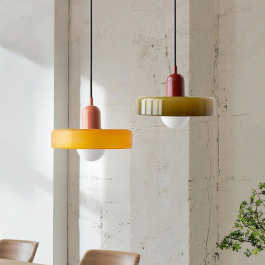 Aube - Lampe Suspendue Design En Verre Coloré