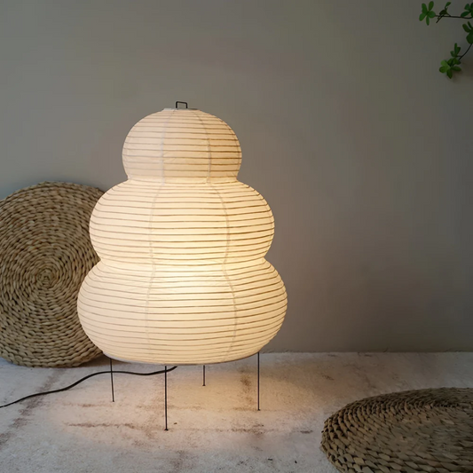 Noval - Lampadaire Japonais en Papier de Riz