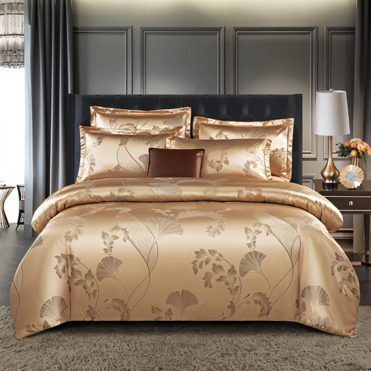 Valenne - Housse de Couette Satinée à Imprimé Floral