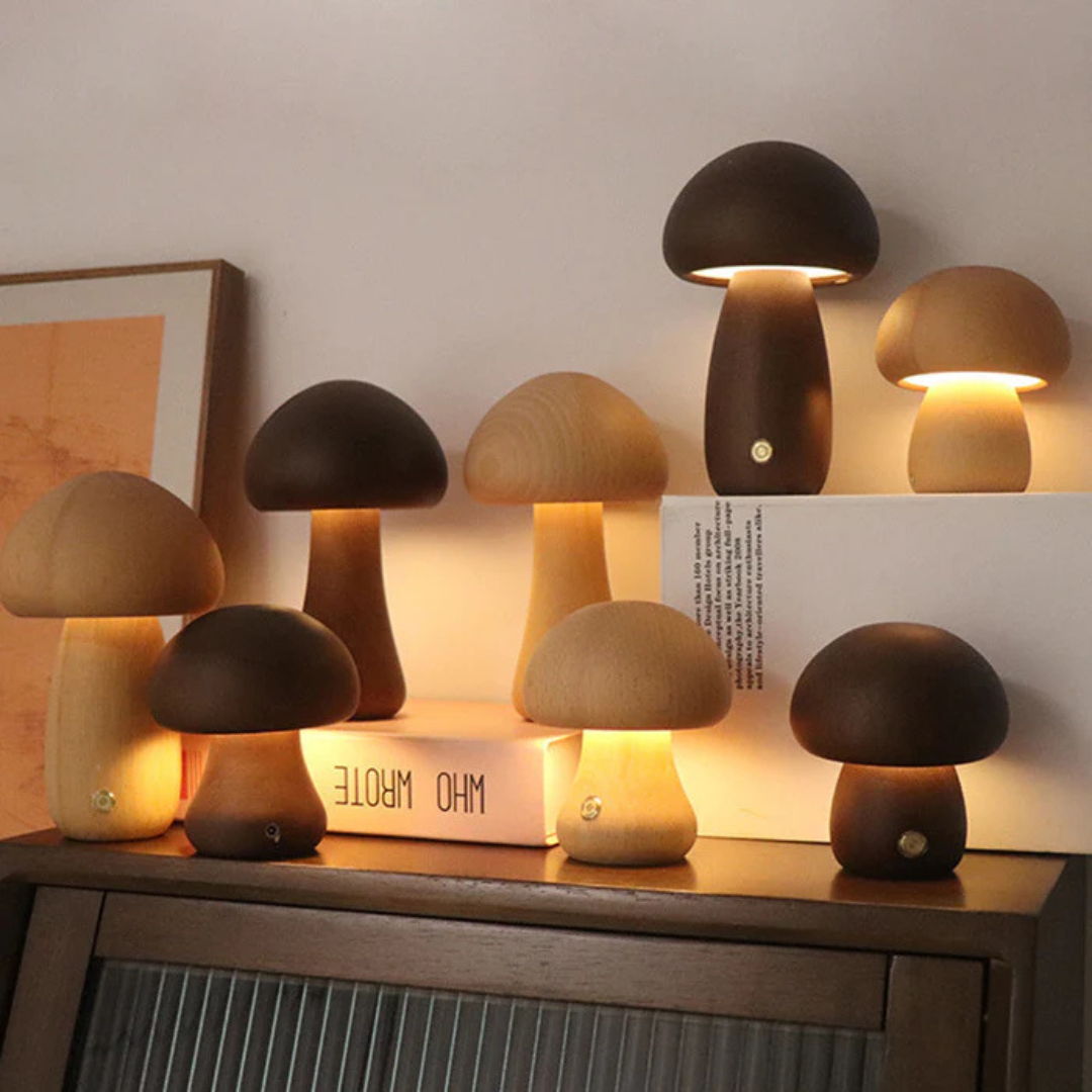 Sylora - Lampe de Table Rechargeable en Bois