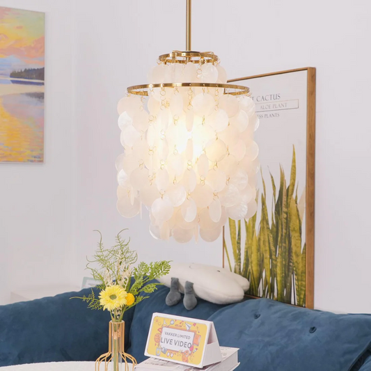 Lorvien - Suspension Vintage en Coquillage Naturel