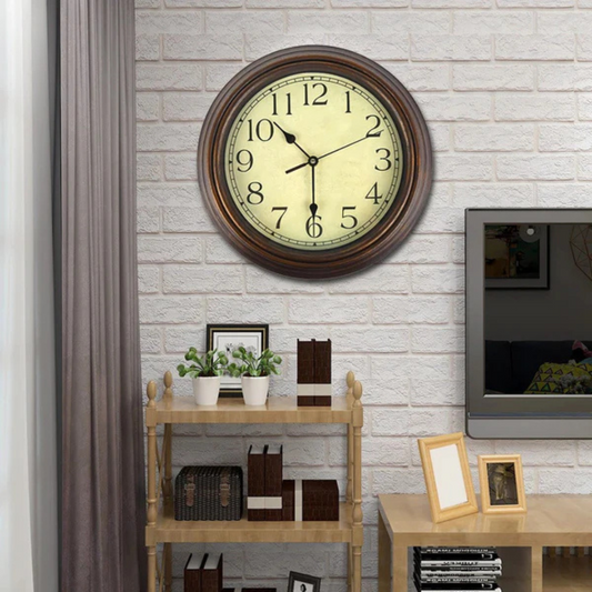 Nivora - Horloge Murale Rétro Classique pour le Salon