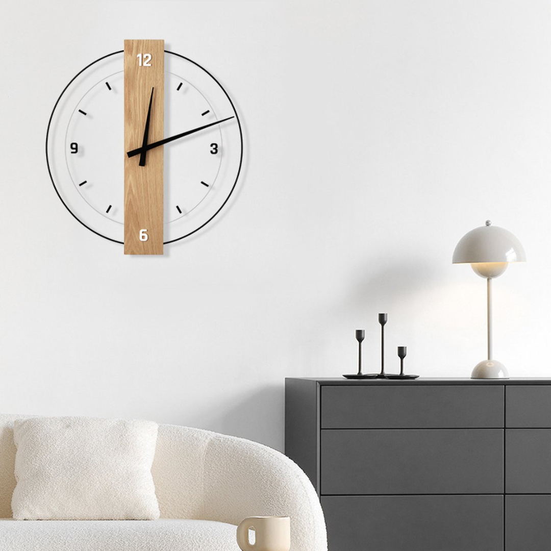 Aurra - Grande Horloge Murale Silencieuse pour Salon
