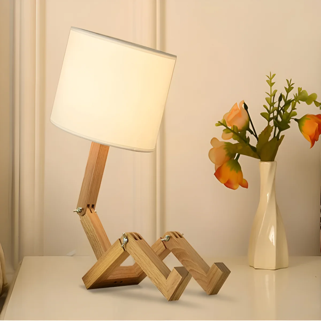 Corlune - Lampe de Table en Bois Flexible