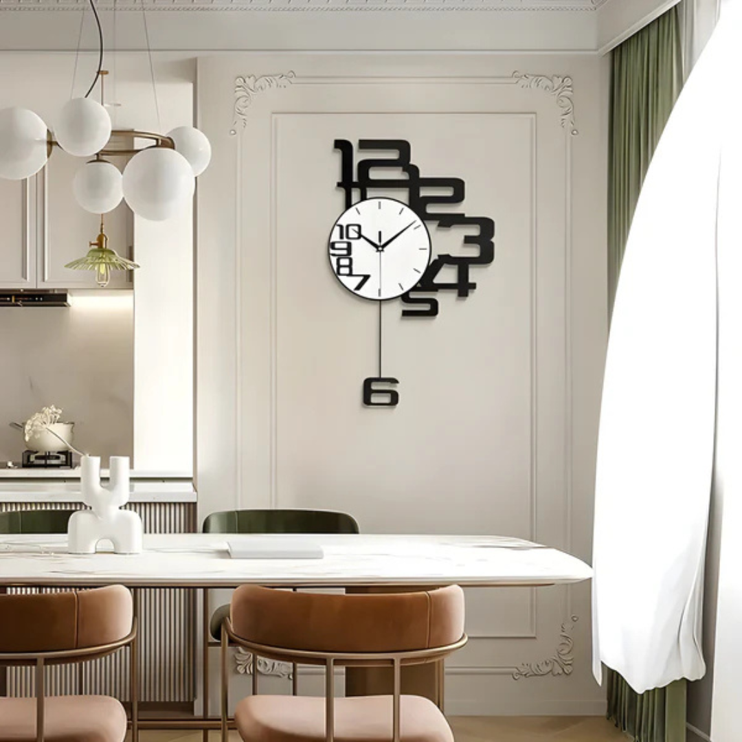 Aevum - Grande Horloge Murale Moderne et Silencieuse