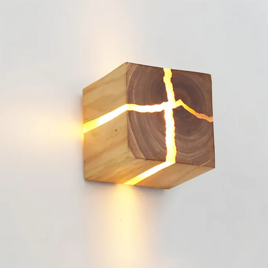 Vionis - Applique Murale LED en Bois | Applique Murale Intérieure élégante
